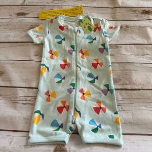Primary beach ball romper nwt 3/6